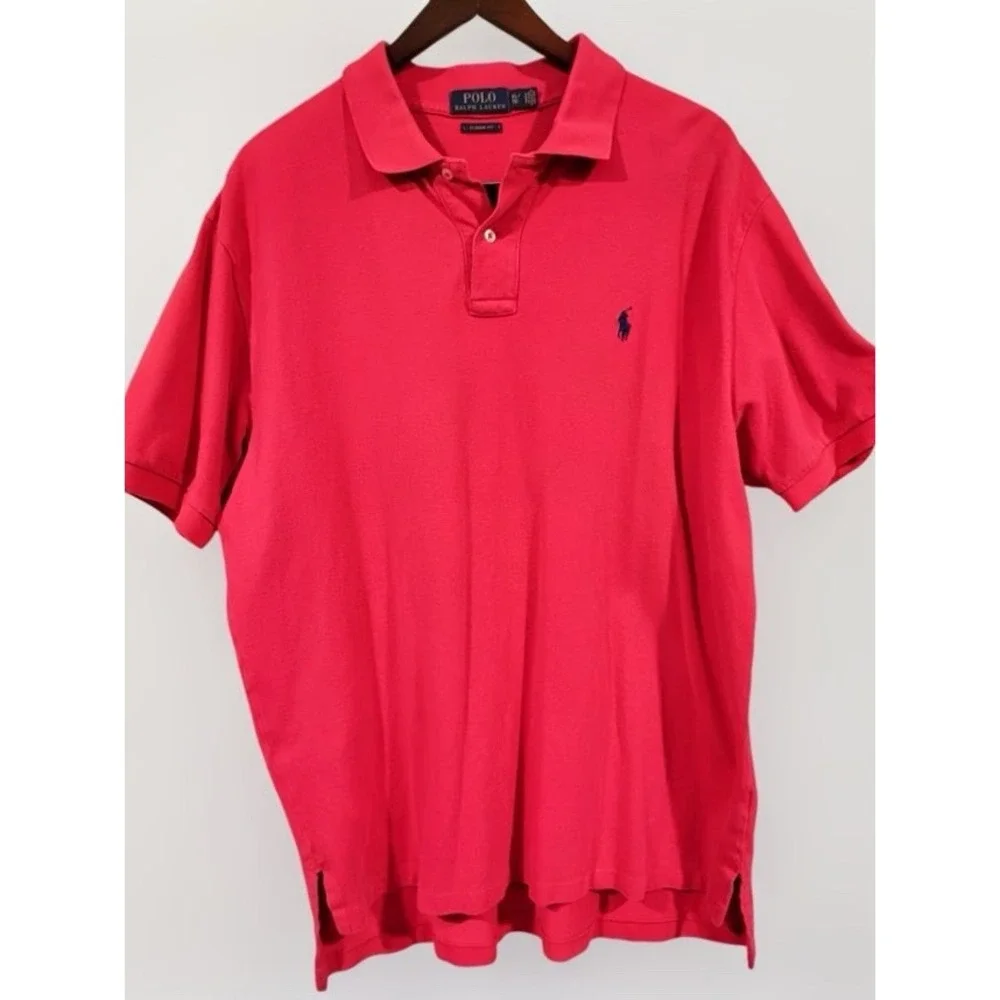 Polo Ralph Lauren Men's Extra Large Pink Classic Fit Polo Golfcore Preppy